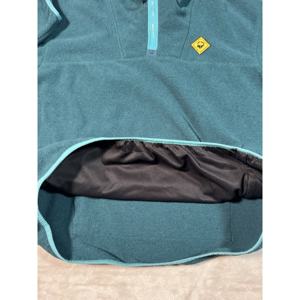 Outdoor Afro REI Co-Op Sweatshirt XL Green Pullover Fleece Quarter Zip Hoooded - Picture 4 of 9